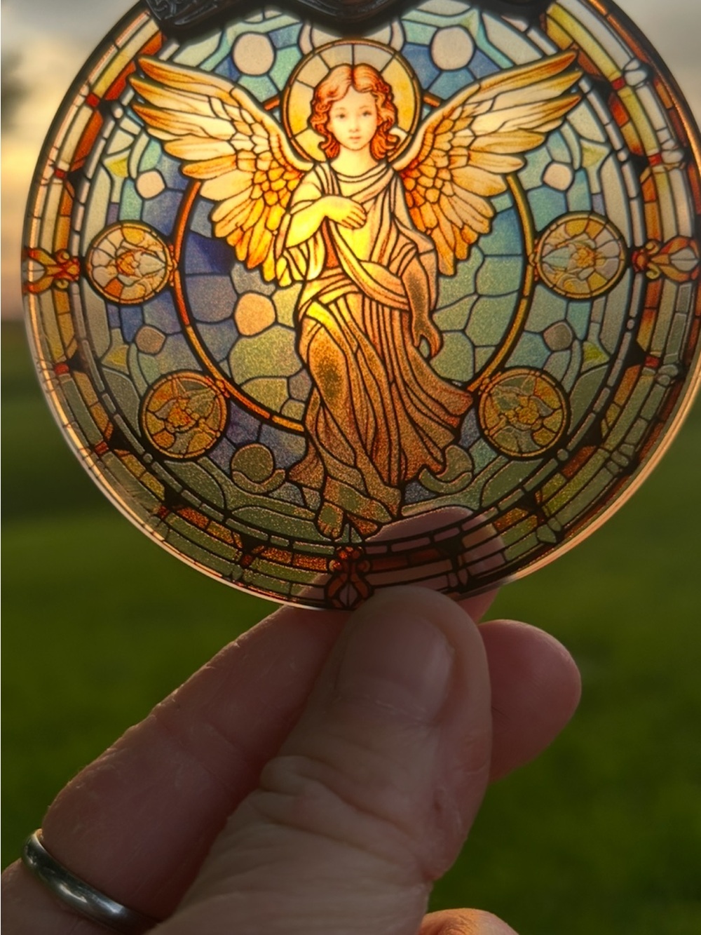 Stained Glass Angel Sun-catcher/ Ornament